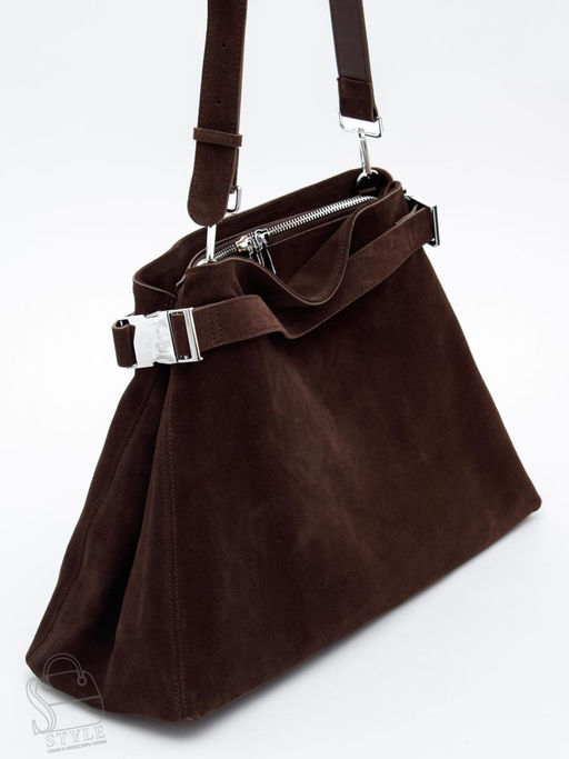 Сумка женская кожаная 6149Q coffee Polina&Eiterou