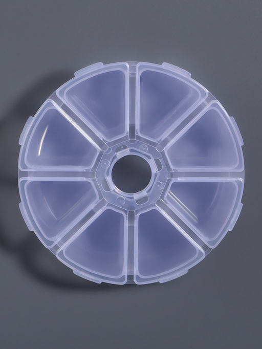 Органайзер для хранения мелочей, 8 ячеек, d=10.5×3 см, прозрачный