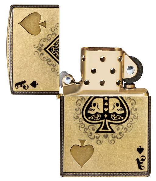 Зажигалка ZIPPO Туз черепов | Ace of Skulls 46388  фото 4