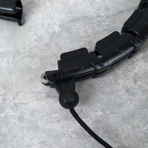 Обруч статический Woohooo Saturn с утяжелителем / 24 секции 115см / черный / уп24 - Галеонтрейд фото 5