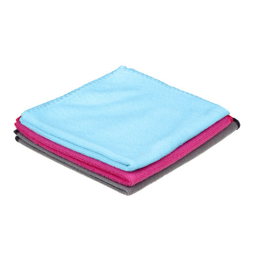 Салфетка из микрофибры универсальная, 3цвета 30*30 см, арт. 448-186