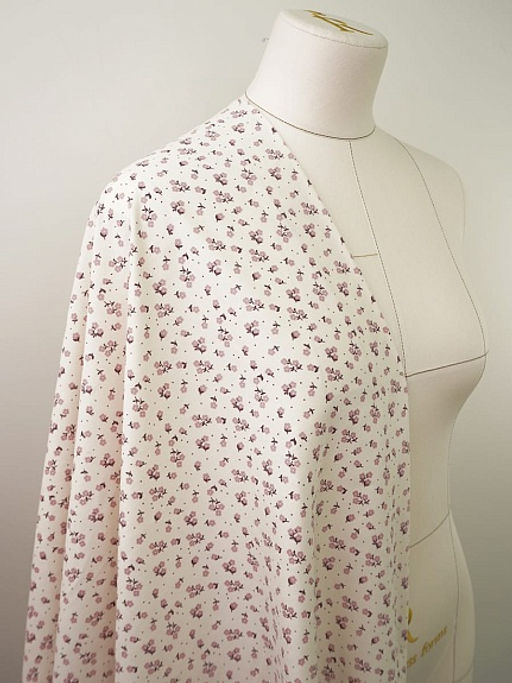 Микровельвет Аниэль цв.сливочный пломбир, ш.1.5м, хлопок-100%, 140гр/м.кв - Купава фото 4