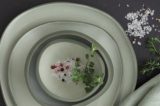 Тарелка обеденная Organica, зелёная, 27 см - Easy life фото 4