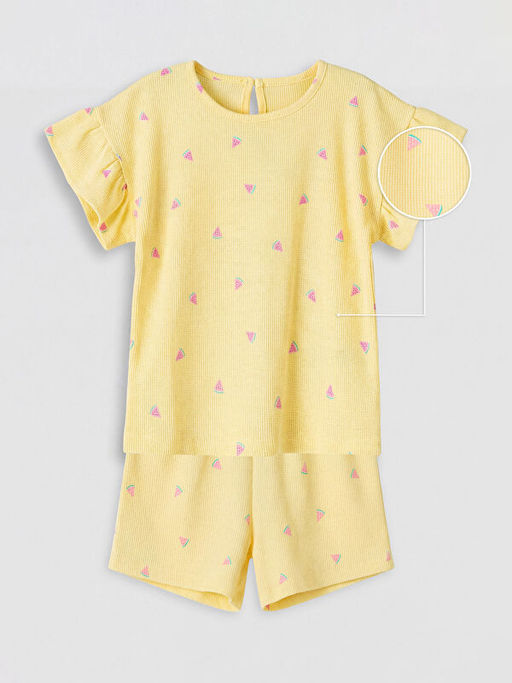 Desenli K?z ?ocuk ?ortlu Tak?m