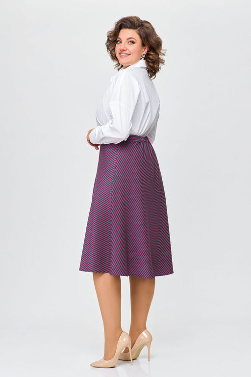 Блуза Swallow 803.2 черный+серебряный узор фото 77