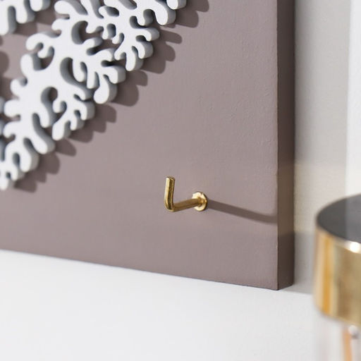 Настенные крючки декоративные Сердце из листьев. Дом, ключница, дерево, 16.5?0.8?16.8 см