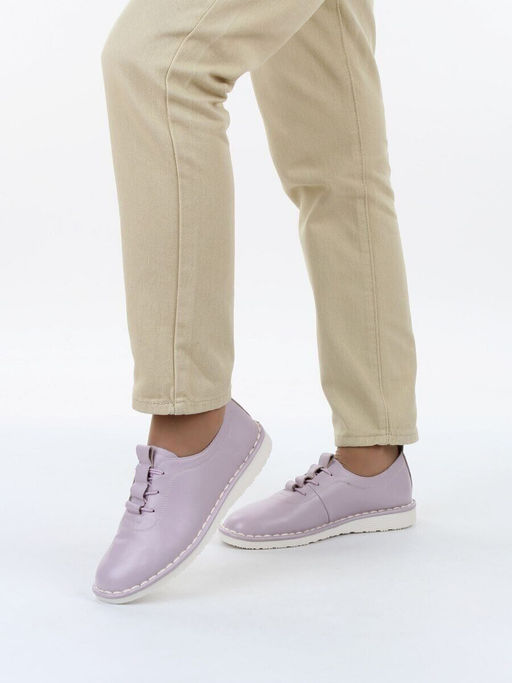 03-XKL23-039 LILAC Полуботинки женские (натуральная кожа) - Фабричный китай фото 2