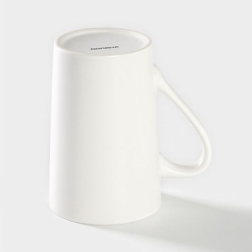 Кружка Доляна Цветение любви, 380 мл, фарфор, белая