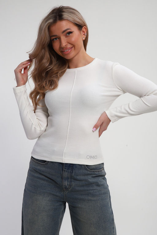 Лонгслив женский облегающий со швом ЛГ-03