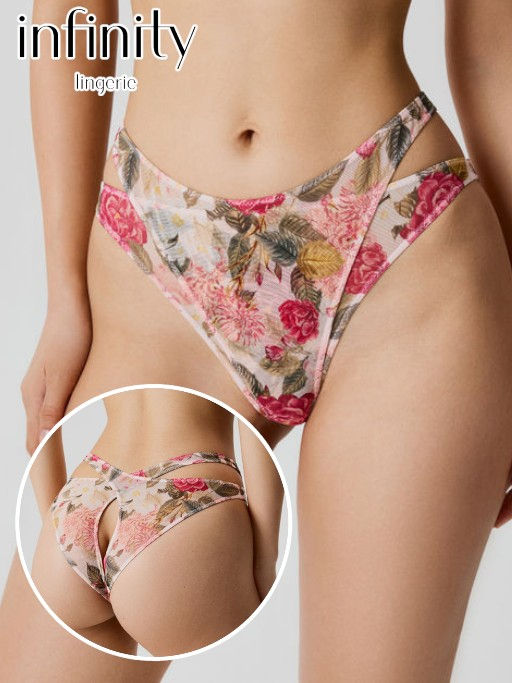 Infinity / Трусы стринги-бразилиано жен. Olavo розовый принт