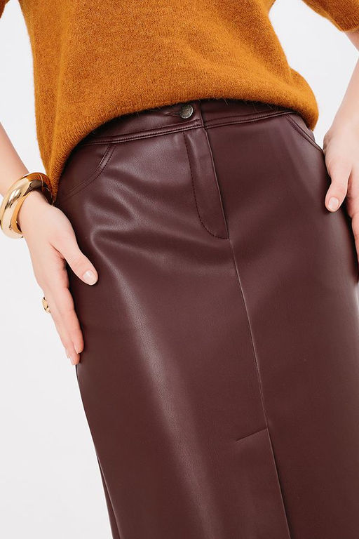 NOBBY Юбка Ю52-500/5 (эко-кожа бордо)  фото 6