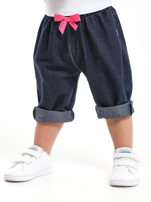 Бриджи для девочки UD 0765 джинс - Mini maxi фото 2