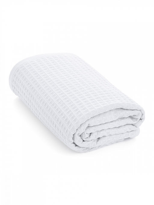 Полотенце для тела 90x150 белый вафельное полотно