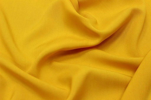Штапель цв.Желто-горчичный СОРТ2, ш.1.45м, вискоза-100%, 110гр/м.кв - Купава фото 3