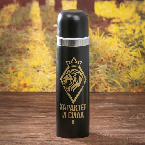 Подарочный набор туристический Характер и сила: термос 500 мл, кружка 2 шт.
