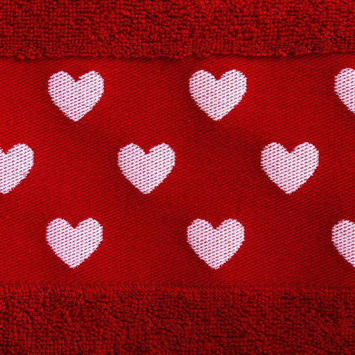 Полотенце махровое Этель. Это любовь, 30?60 см, 100% хлопок, бордовое  фото 4