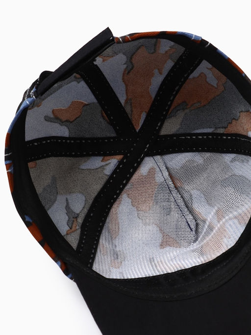 Цена за 3 шт. Кепка для мальчика MINAKU Камуфляж, чёрно-синяя, размер 44-46 (6-12 мес.)  фото 4