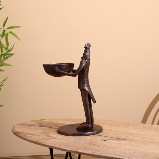 Конфетница «Петушок угощает», 21×25×41 см, алюминий