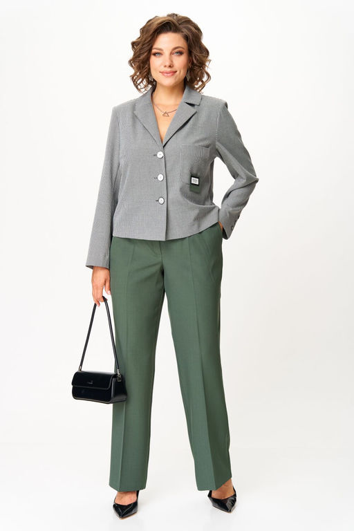 Костюм Aira Style 24240 серо-зеленый