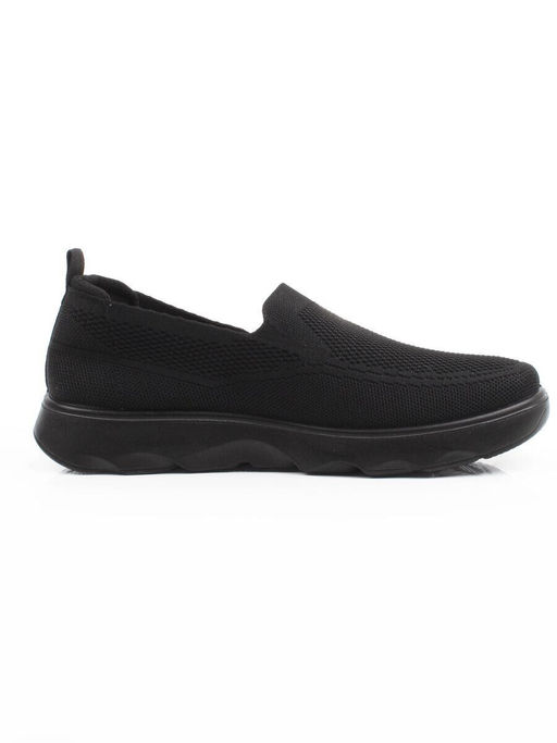 05-TEX-D03-07 BLACK Полуботинки спортивные летние мужские (текстиль)