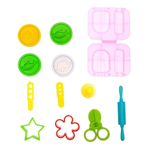 Цена за 4 шт. Набор для игры с пластилином Лавка мороженого, 4 баночки пластилина, в пакете - Simaland фото 3