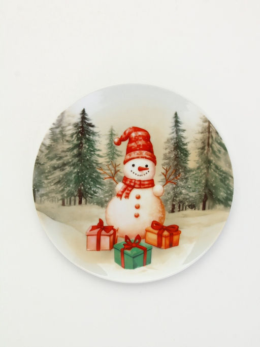 Посуда новогодняя «Новый Год», набор 4 предмета: тарелка