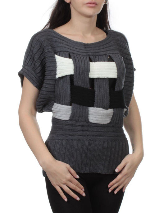 901 GRAY Кофта женская (65% хлопок, 35% полиэстер)