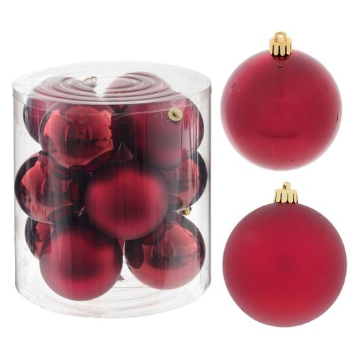 Набор из 12шт Украшение новогоднее "Шар", D 8 см, L8 W8 H9 см