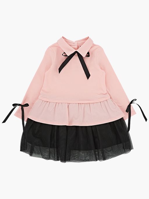 Платье для девочки нарядное UD 7312 роз/черн меланж - Mini maxi фото 6