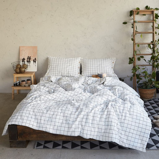 Постельное бельё Этель Клетка 1.5 сп, размер 155х210 см, 160х240 см, 50х70 см-2шт  фото 9