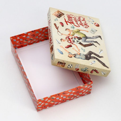 Цена за 5 шт. Подарочная коробка сборная 23 февраля, 21 х 15 х 5,7 см - UPAK LAND фото 3