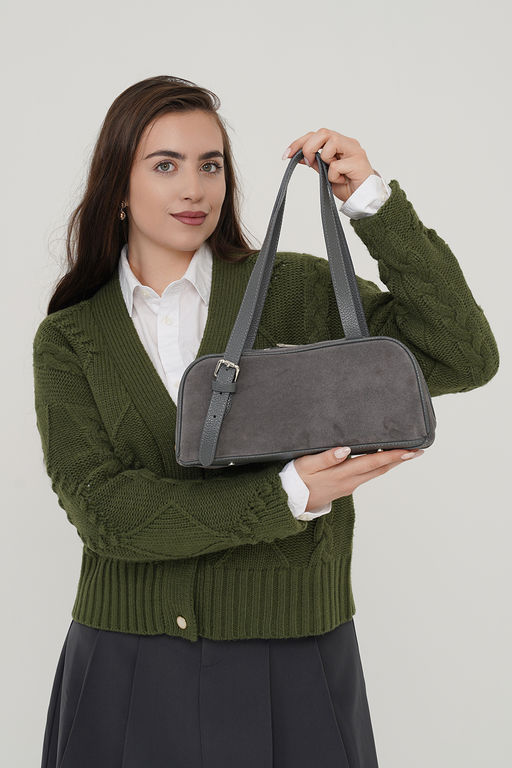 Сумка женская Ц-642.67 серый - Protege фото 3