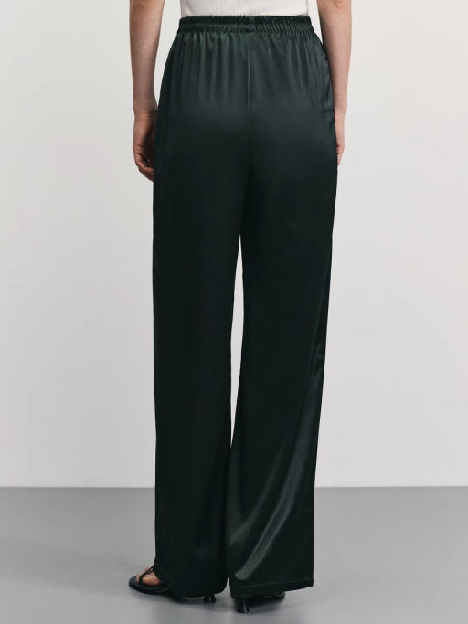 Широкие атласные брюки / Zarina  фото 5