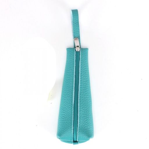 Футляр для ключей Croco-кл-505 (на молнии) натуральная кожа бирюза флотер (110) 240555