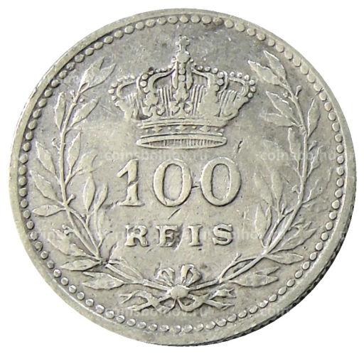 Монета 100 рейс 1910 года Португалия