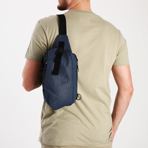 Сумка слинг молодёжная из текстиля, цвет синий - Simaland фото 3
