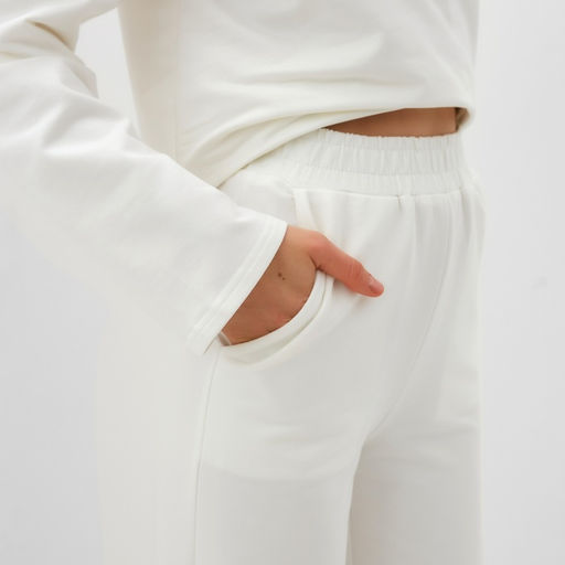 Костюм женский (джемпер, брюки) MINAKU: Casual Collection, размер 52, цвет экрю