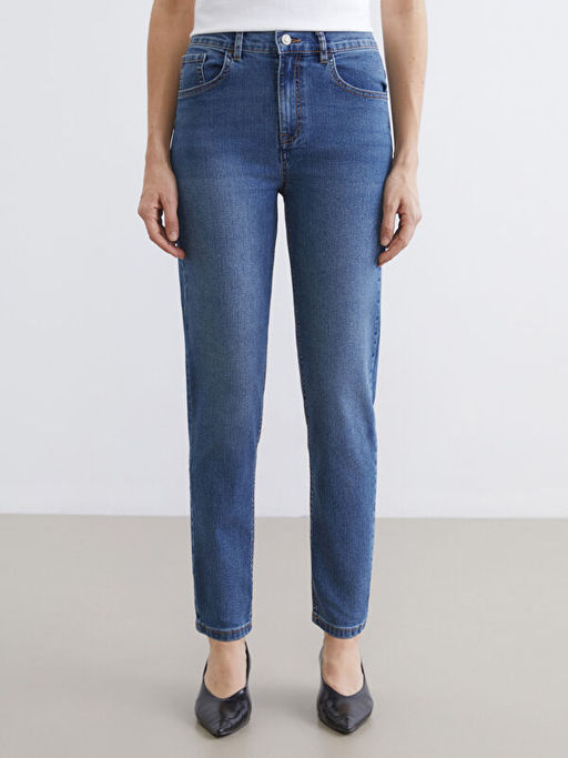 Mom Fit Kad?n Jean Pantolon