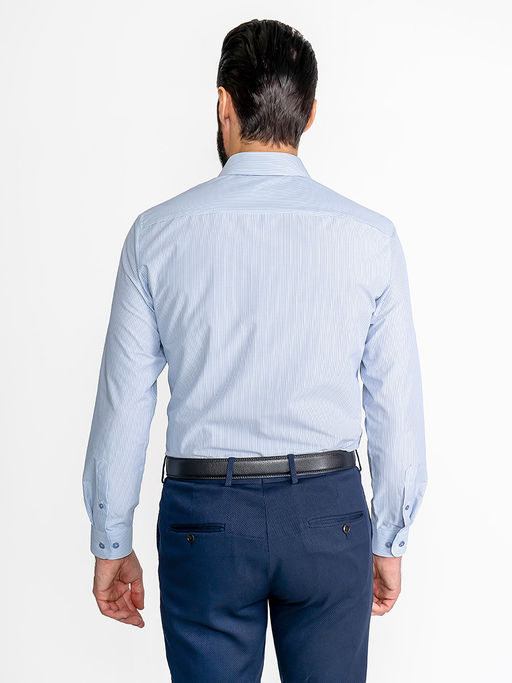 Сорочка мужская длинный рукав GREG 221/139/MAK/ZN/1