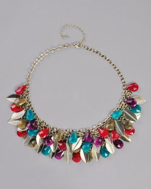 Celesta. Колье с разноцветными вставками