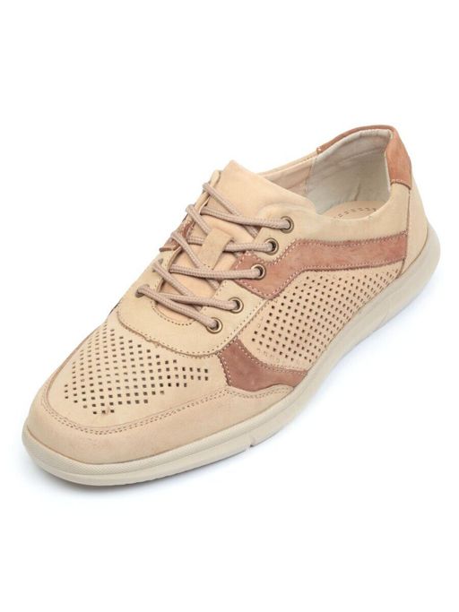 Б699А-3 BEIGE Полуботинки мужские (натуральная замша) - Фабричный китай фото 5