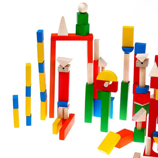 Конструктор деревянный Краснокамская игрушка «Развитие», 163 детали, без схемы для сборки