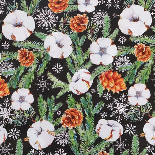 Цена за 10 шт. Бумага упаковочная глянцевая двухсторонняя Хлопок, 70 100 см - Дарите счастье фото 2