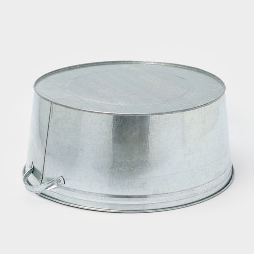 Таз для бани, круглый, оцинкованная сталь, 38 л