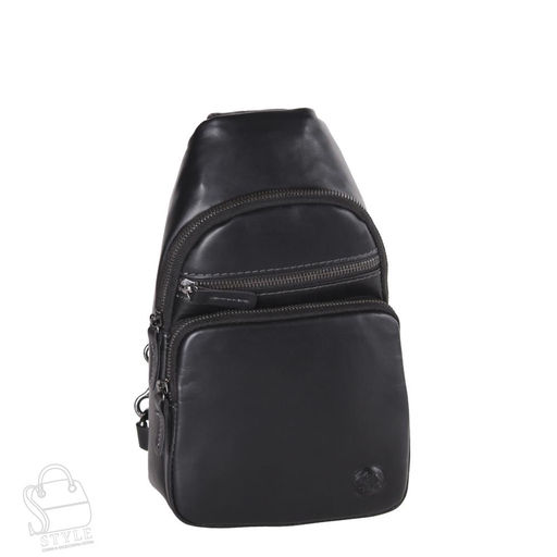Рюкзак мужской кожаный 4241-1TR black Tough Ryder  в Новосибирске