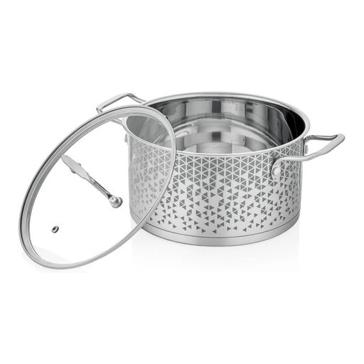 Кастрюля с крышкой Walmer Pixel, 4.5 л, цвет хром  фото 2