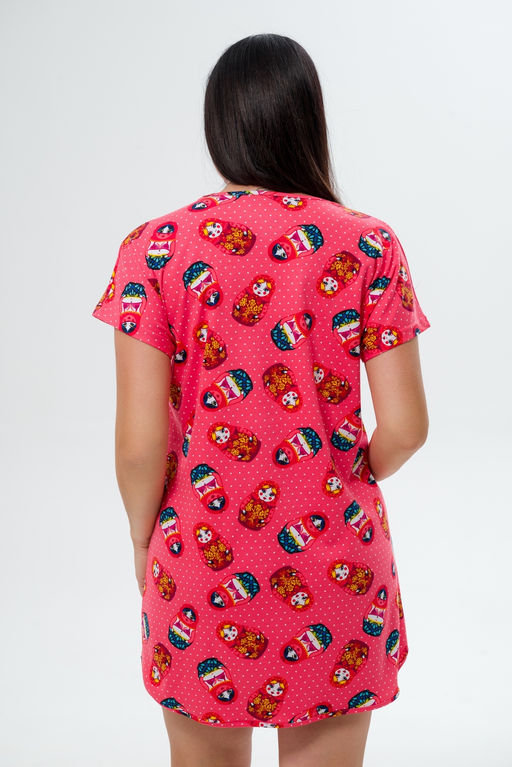 Туника женская Социал матрешка на красном - Амадэль фото 5