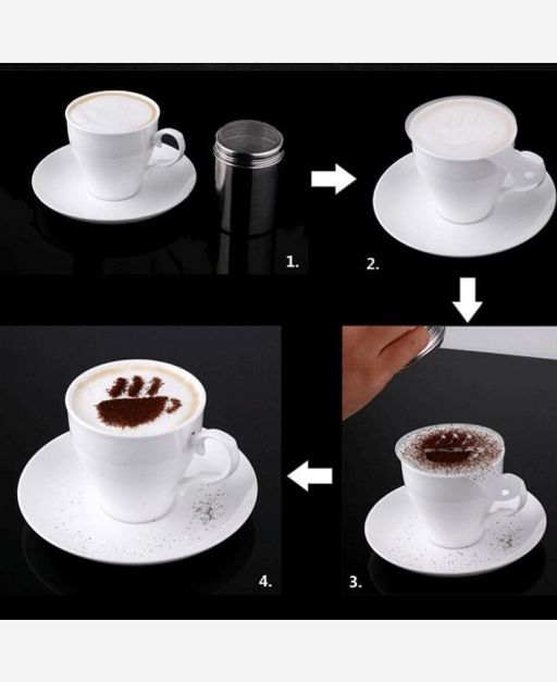 Набор трафаретов кулинарных для украшения выпечки и кофе, 16 шт 9046232 - Yiwu youda import & export co фото 4