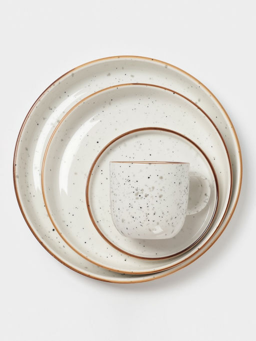 Тарелка Magistro Queil, d=23.6 см, фарфор, белая