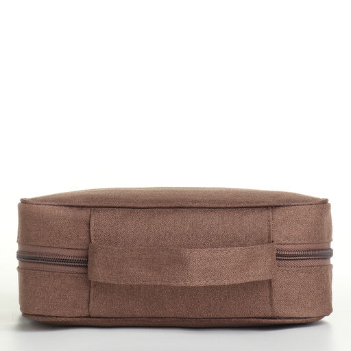 Косметичка - органайзер дорожная на молнии, с карманом, коричневая - Simaland фото 2